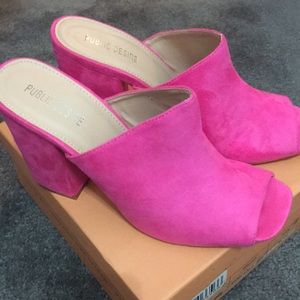 Hot Pink Mules